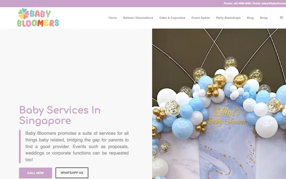 Our Little Space website homepage, 4 Oct 2026