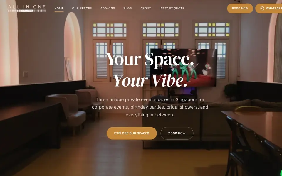 The Loft – All In One (BGL) website homepage, 4 Oct 2026