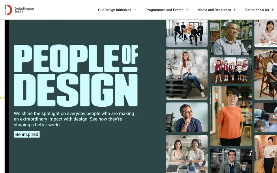 Design Singapore Council website homepage, 4 Oct 2026