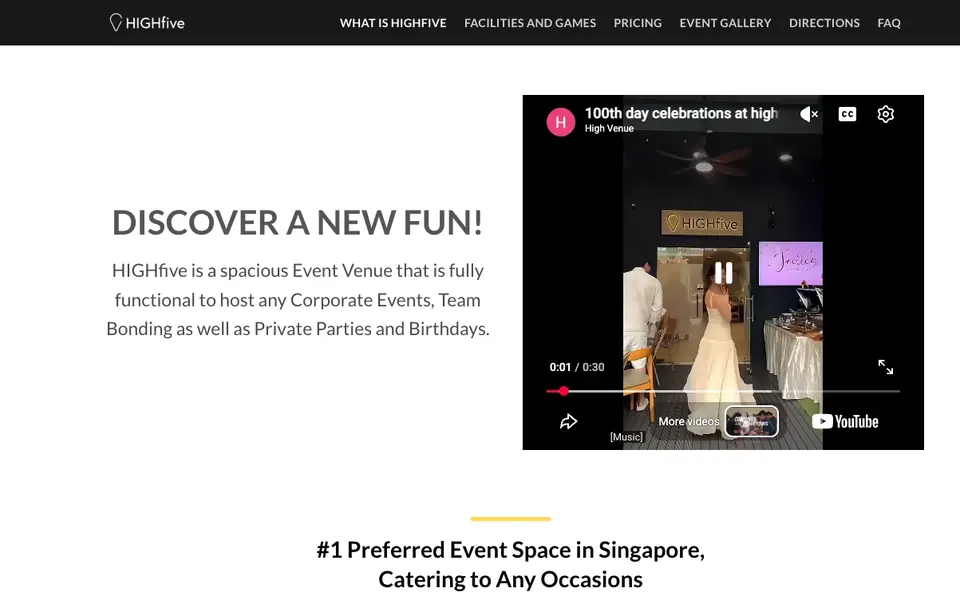 HIGHfive website homepage, 4 Oct 2026