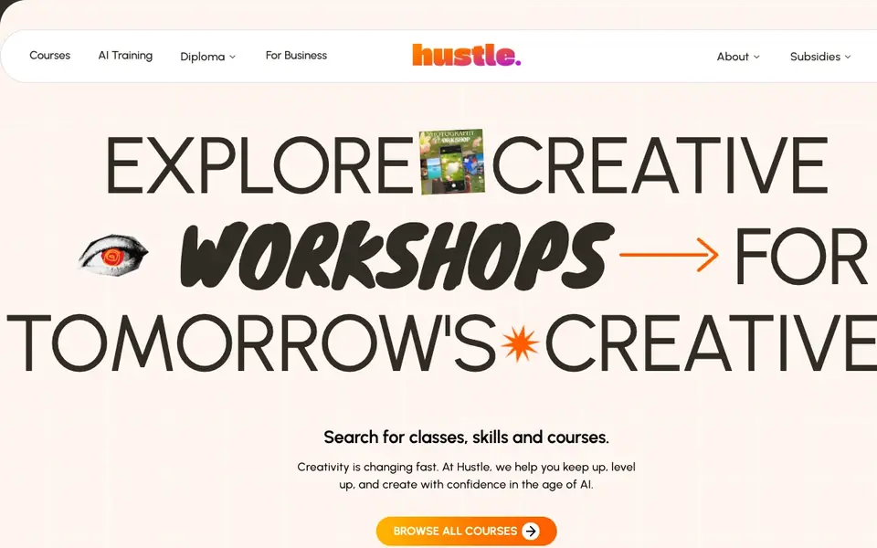 Hustle Singapore website homepage, 4 Oct 2026