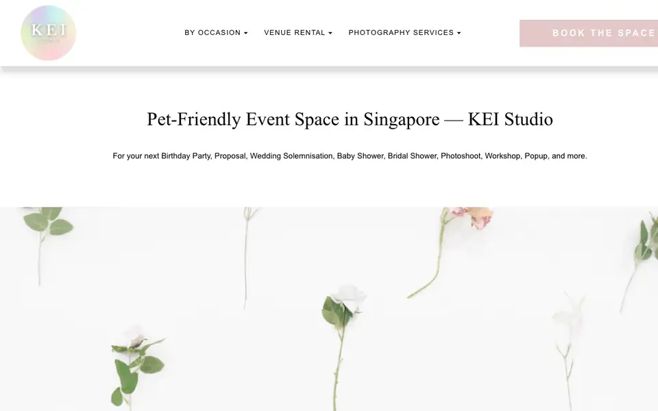 KEI Studio website homepage, 4 Oct 2026
