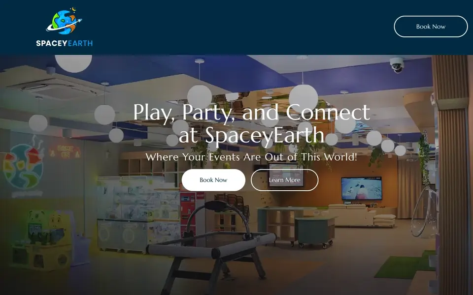 SpaceyEarth website homepage, 4 Oct 2026