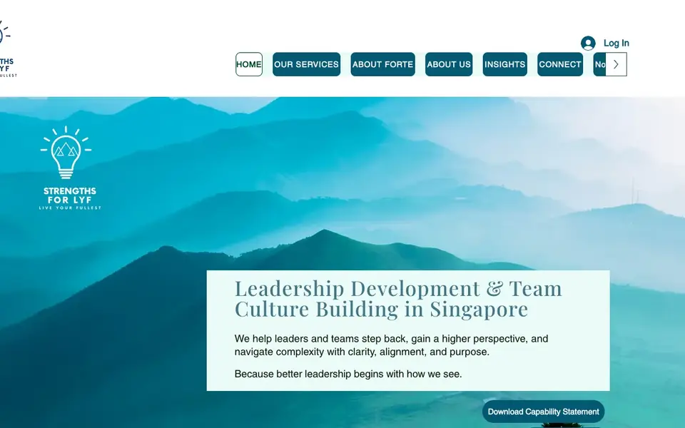 Strengths For Lyf website homepage, 4 Oct 2026