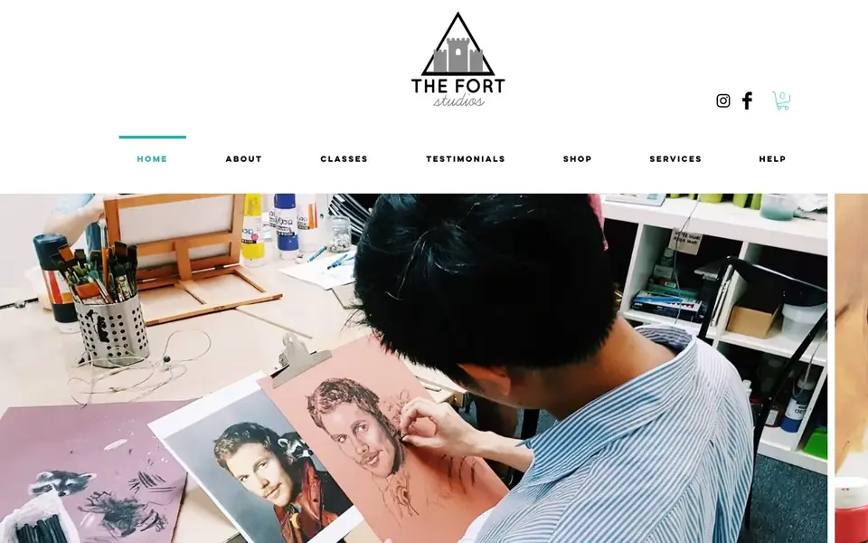 The Fort Studios website homepage, 4 Oct 2026