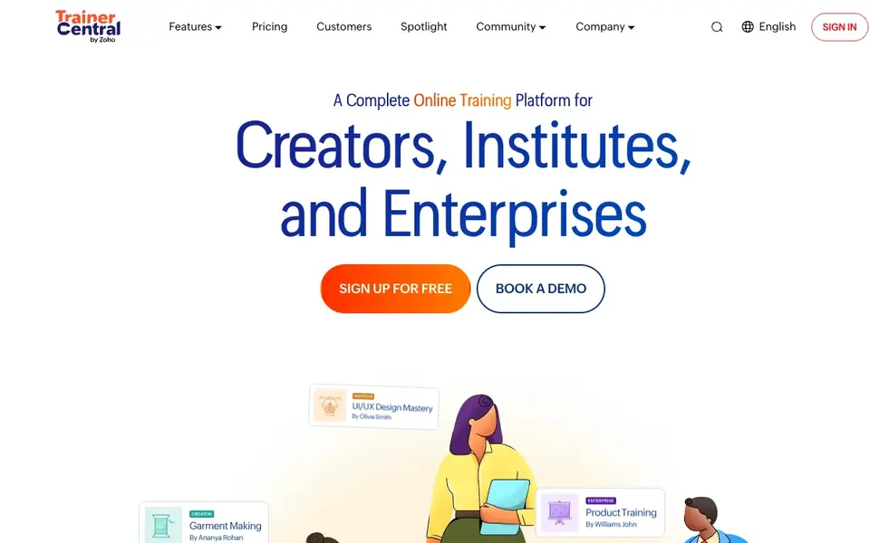 Trainer Central website homepage, 4 Oct 2026