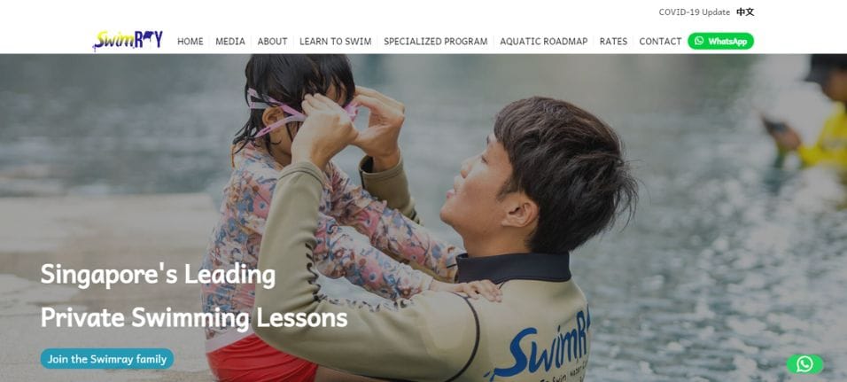 SwimRay Private Swimming Lessons